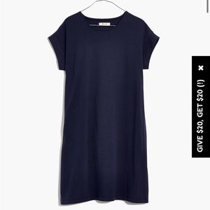Baltic/navy blue size 1x madewell tee dress